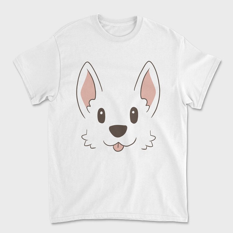 Corgi Face, Unisex Men's T-Shirt