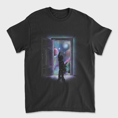 Унисекс Мъжка Тениска, Cosmic Door