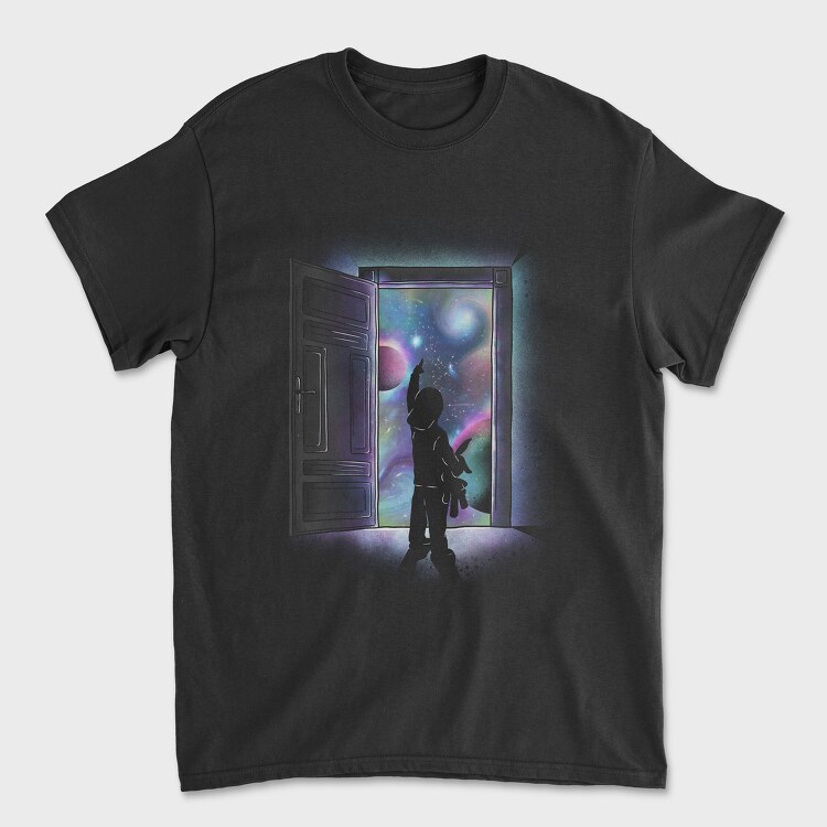Cosmic Door, Unisex Men's T-Shirt