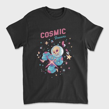 Cosmic Dreams Skeleton, Unisex Men's T-Shirt