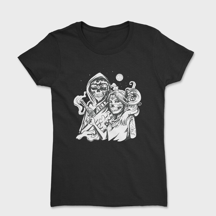 Couple Skeleton Costume, Women's T-Shirt