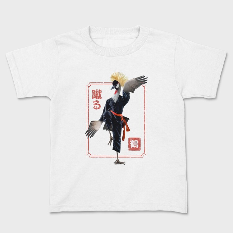 Crane Kung Fu, Kids' T-Shirt