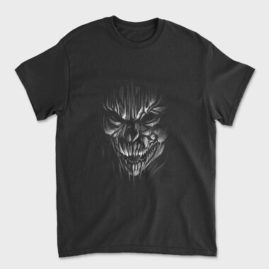 Creepy Monochrome Skeleton, Unisex Men's T-Shirt