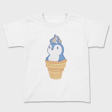 Cute Penguin Ice Cream, Детска Тениска