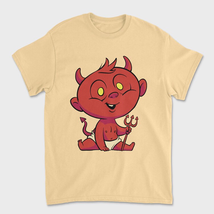 Cute Young Devil, Unisex Men's T-Shirt
