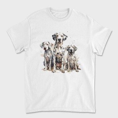 Dalmatian Family, Unisex Men's T-Shirt