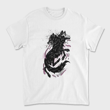 Dark Wolf Skull, Унисекс Мъжка Тениска
