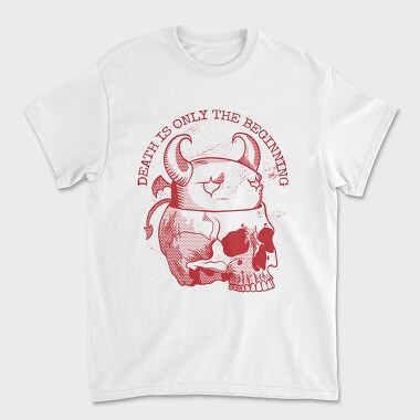 Death Is Only the Beginning Red, Unisex Men's T-Shirt