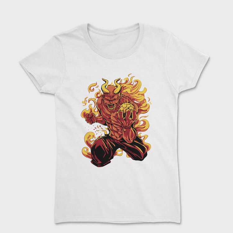 Demon Soccer Fire, Women's T-Shirt