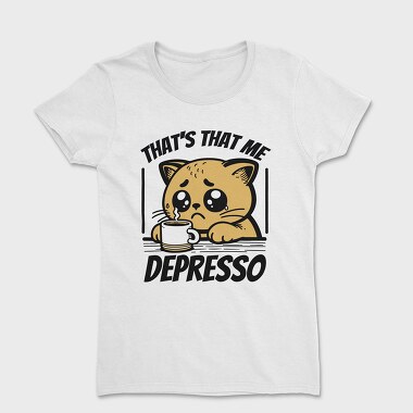 Depresso Cat, Women's T-Shirt