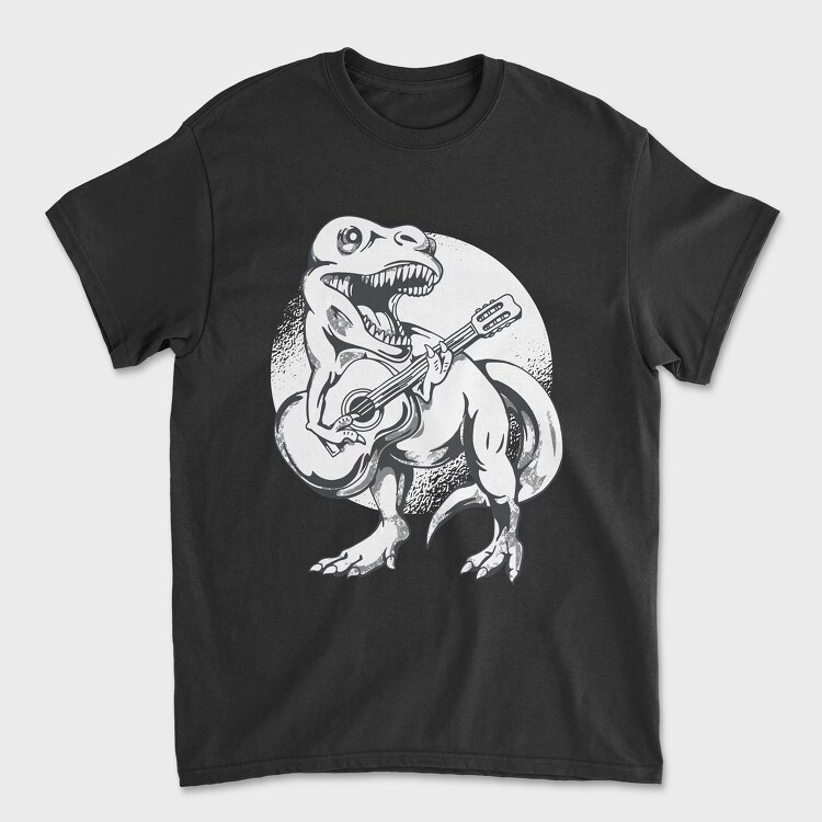 Dinosaur Guitar, Унисекс Мъжка Тениска