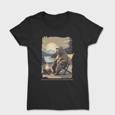 Discover Adventure and Peace in Every Trail, Women's T-Shirt