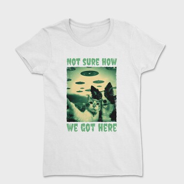 Dog and Cat Ufo, Women's T-Shirt