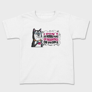 Dog Hates Everything, Kids' T-Shirt
