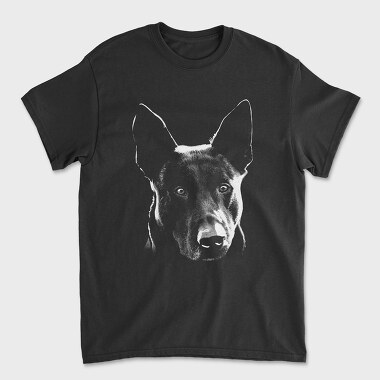 Dog Hollandse Herdershond Monochrome, Unisex Men's T-Shirt
