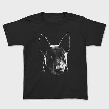 Dog Hollandse Herdershond Monochrome, Kids' T-Shirt