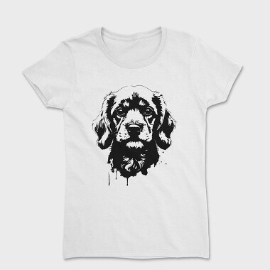 Dog Monochrome Portrait, Women's T-Shirt