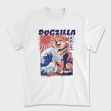 Dogzilla Retro Japanese, Unisex Men's T-Shirt