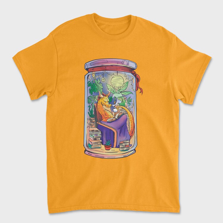 Dragon Jar Chill Book, Унисекс Мъжка Тениска