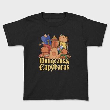 Dungeons and Capybaras, Kids' T-Shirt