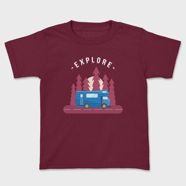 Explore Camper, Kids' T-Shirt