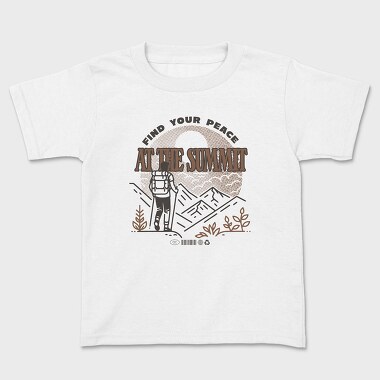 Find Your Peace at the Summit, Kids' T-Shirt