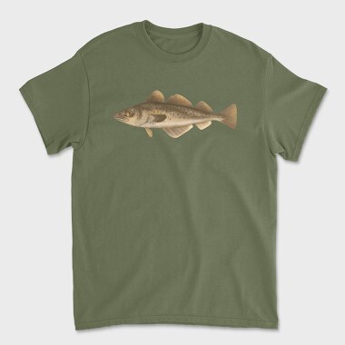 Fish Gadus Morhua, Unisex Men's T-Shirt