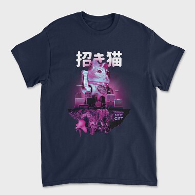 Floating Island Kittie City, Unisex Men's T-Shirt