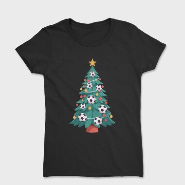 Football Christmas Tree, Women's T-Shirt