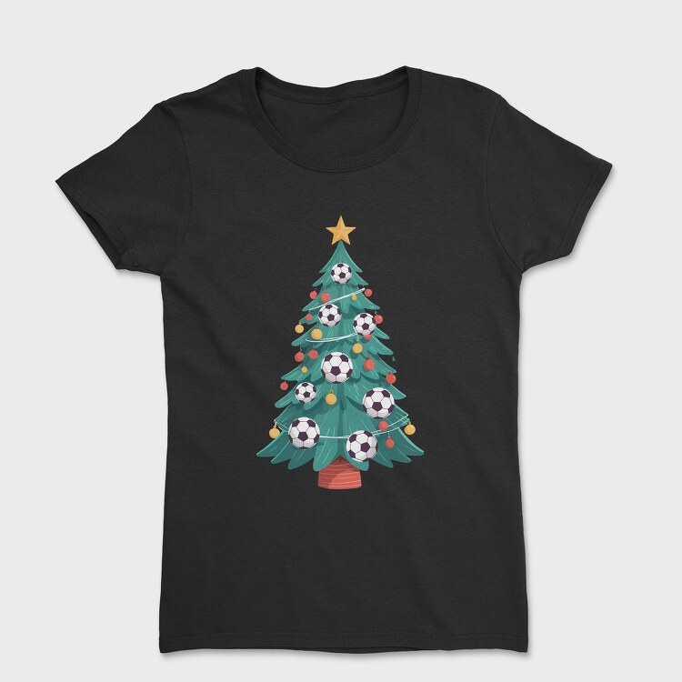 Football Christmas Tree, Women's T-Shirt