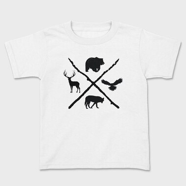 Forest Animals, Kids' T-Shirt