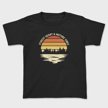 Forest Heart and Nature Vibes, Kids' T-Shirt