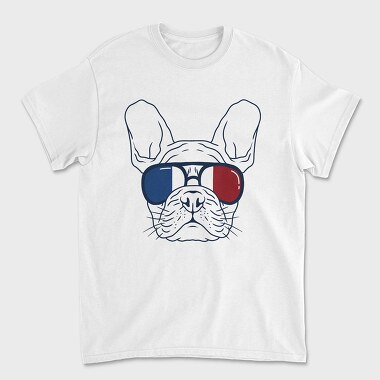 Унисекс Мъжка Тениска, Frenchie Dog