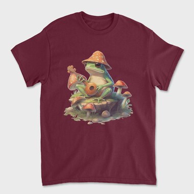 Frog Banjo Mushrooms, Unisex Men's T-Shirt