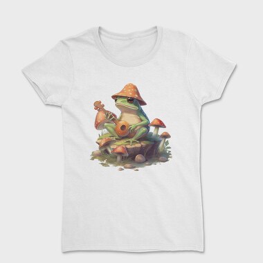 Frog Banjo Mushrooms, Women's T-Shirt