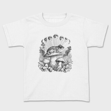 Frog Cottagecore Moon, Kids' T-Shirt