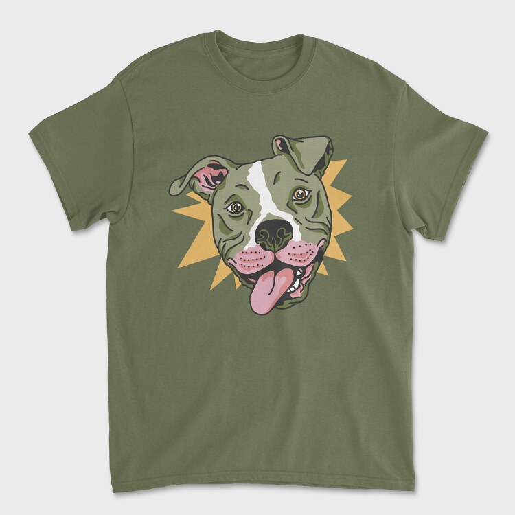 Funny Pitbull, Unisex Men's T-Shirt