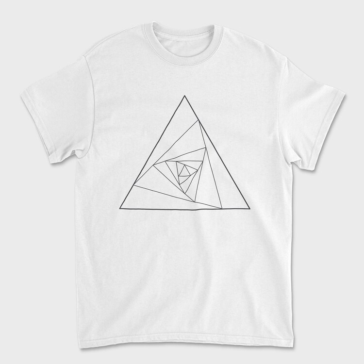 Geometric Triangle, Unisex Men's T-Shirt