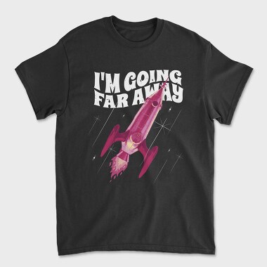 Going Far Away Rocket, Unisex Men's T-Shirt