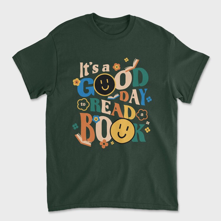 Good Day to Read a Book, Unisex Men's T-Shirt