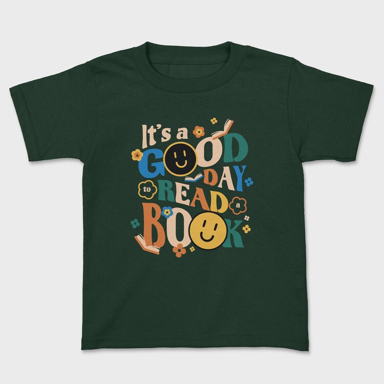 Good Day to Read a Book, Kids' T-Shirt
