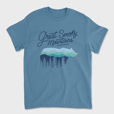 Great Smoky Mountains Bear, Unisex Men's T-Shirt