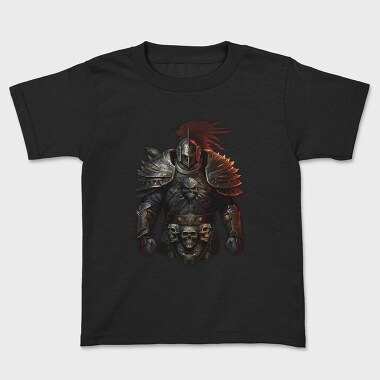 Grim Warrior Skull, Kids' T-Shirt