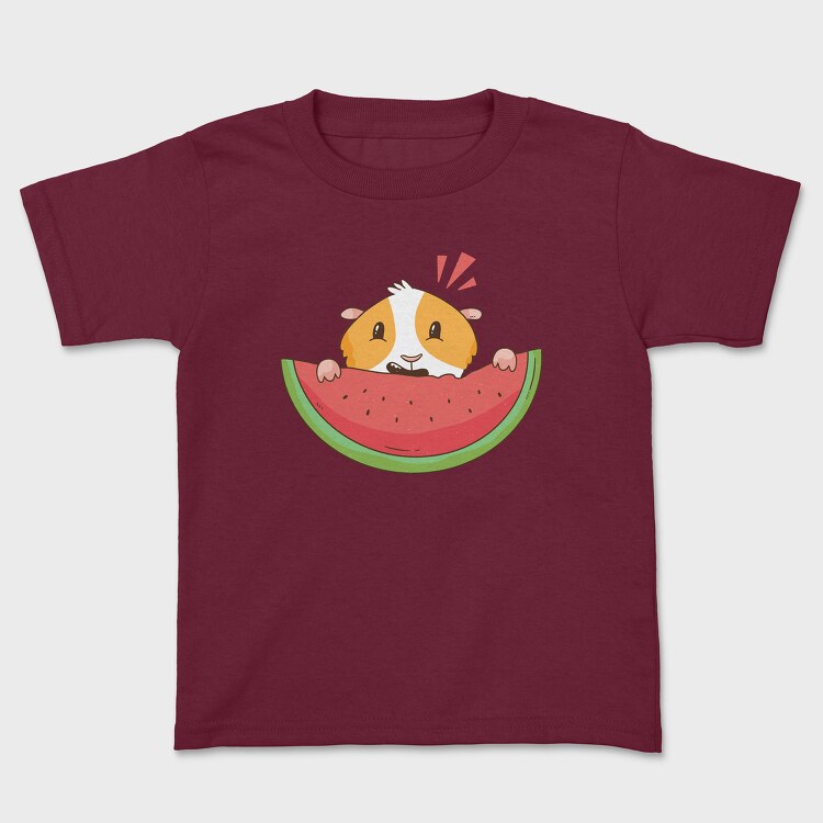 Guinea Pig Watermelon, Kids' T-Shirt