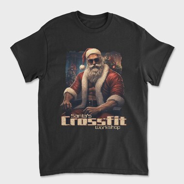 Gym Santa, Unisex Men's T-Shirt