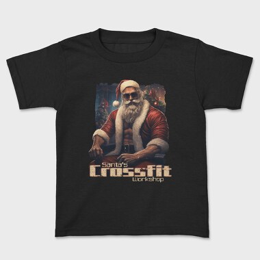 Gym Santa, Kids' T-Shirt
