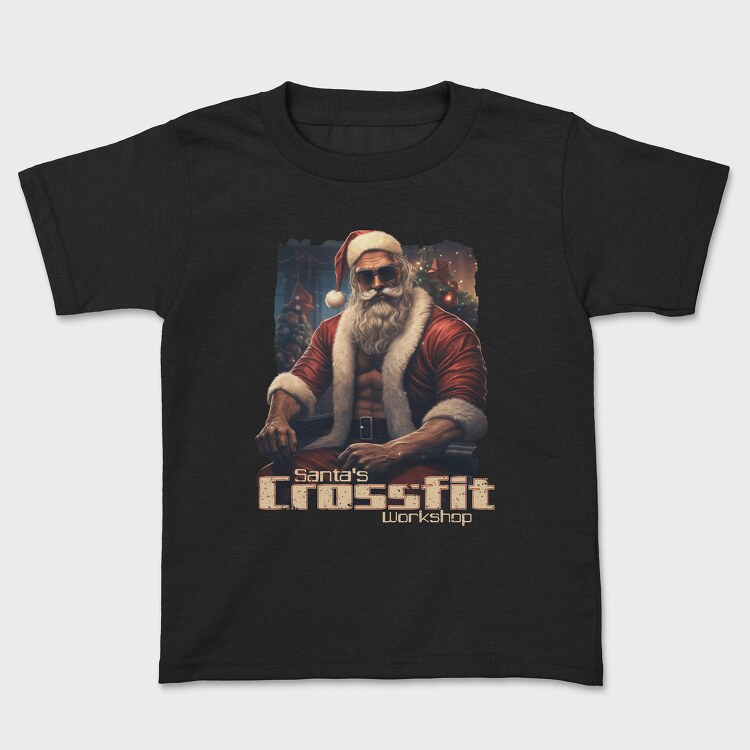 Gym Santa, Kids' T-Shirt