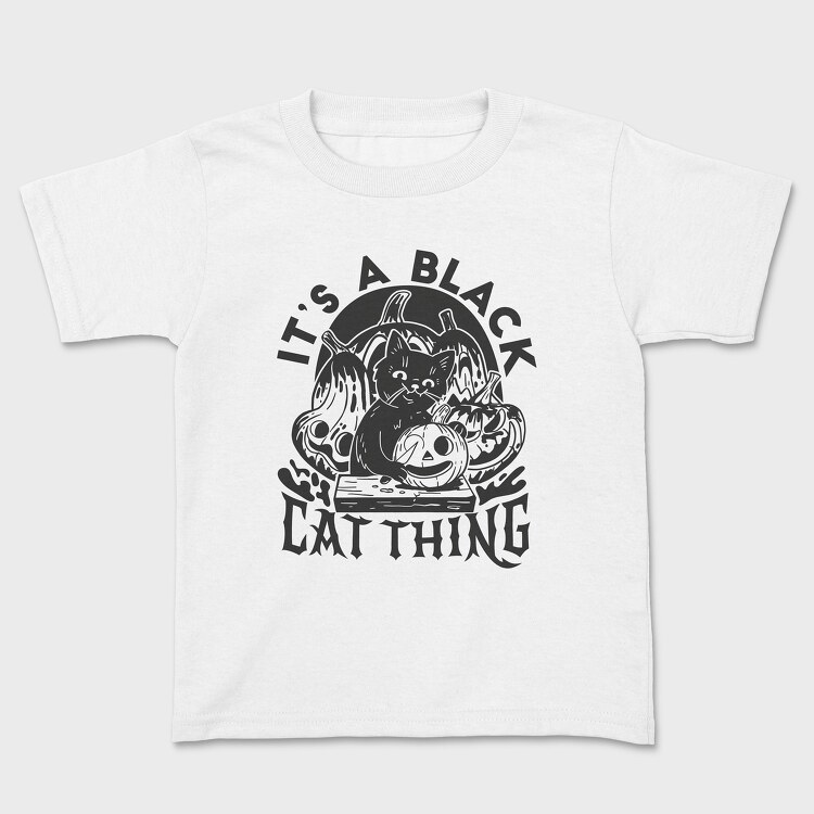 Halloween Black Cat Thing, Kids' T-Shirt