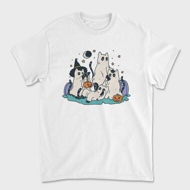 Halloween Cats, Unisex Men's T-Shirt
