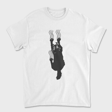 Hanging Cat, Unisex Men's T-Shirt